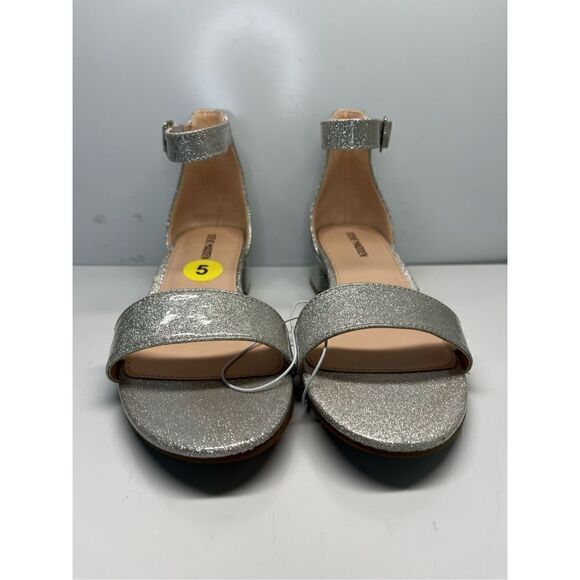 Steve Madden JFriday Ankle Strap Glitter Sandals, Women's Size 5M (H7) - Picture 5 of 11